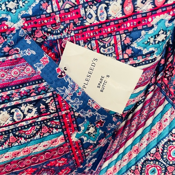 NEW Appleseed’s Reversible Floral Paisley Quilted Patchwork Jacket Petite M - Picture 11 of 13